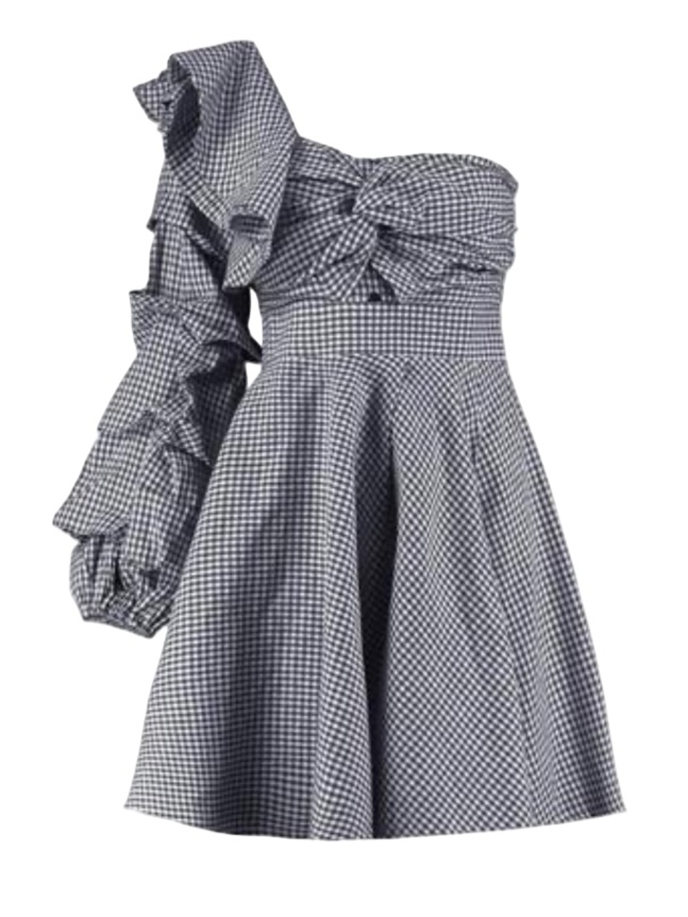 Boohoo Ruffle One Shoulder Dress